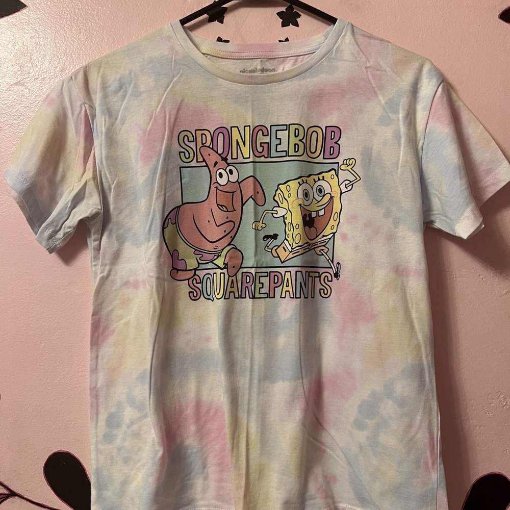 Girls Spongebob Squarepants tie dye tshirt XL
